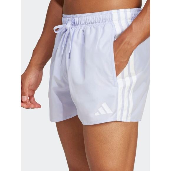 NWT Adidas Purple 3-Stripes 3-Inch Swim Shorts trunks sz XXL - Picture 5 of 6